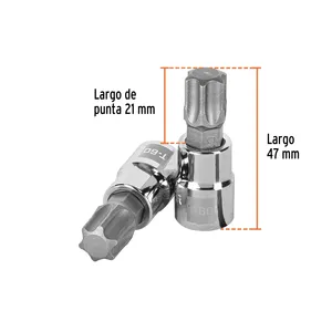 Truper 3/8 'socket Set con 6 unità Dado Punta Torx T-60 in una scatola da 60 pezzi - Product Image 3