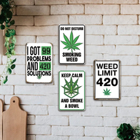 Placa Metálica Decorativa de Estilo Vintage, Humorística y Ligera, para un Bar o un Salón Masculino
