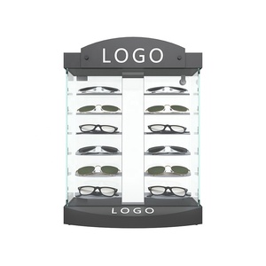 Fancy Eyewear cửa hàng Kính mắt nhà máy gỗ tùy chỉnh 3 cặp kính mát kính truy cập hàng đầu hiển thị quang học đứng - Product Image 3