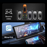 Caméra arrière universelle portable Lecteur DVD stéréo pour voiture Caméra de bord sans fil Écran tactile CarPlay Android Navigation automatique DVR