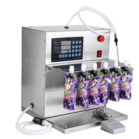 Machines de remplissage semi-automatiques |   Machine de remplissage de liquides compacte de bureau avec pompe quantitative pour sachets souples