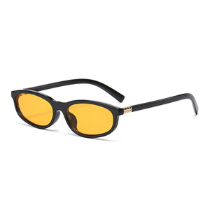 Jamie E5217 Small Frame Sunglasses Black <b>Plastic</b> UV400 Unisex Fashion Travel Commute - Product Image 2