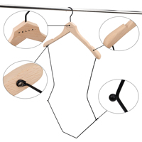 Cintre de Bikini en bois en forme de corps avec petite quantité pour magasin d'exposition