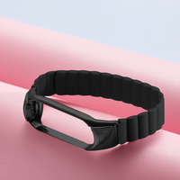 Nouveaux bracelets de montre de Bracelet de montre intelligent magnétique en Silicone pour Xiaomi Mi 3/4 MI5/6 avec cadre en métal