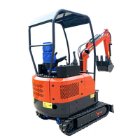 Mini-excavatrice hydraulique chinoise TOPONE, petite excavatrice de 1 tonne, 2 tonnes, excavatrice sur chenilles, micro-excavatrice à vendre