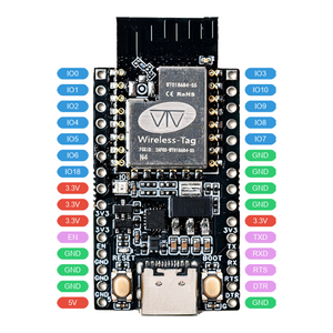 บอร์ดพัฒนา Wi-Fi ESP32-C2 WT9932C2-TINY 2.4GHz พร้อมโปรเซสเซอร์แบบซิงเกิลคอร์ 32 บิต 120MHz - Product Image 3