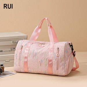 Sac de sport unisexe RUIQUWIN en tissu Oxford léger de haute qualité 20-35L avec compartiment sec/humide et pochette pour trolley - Product Image 1