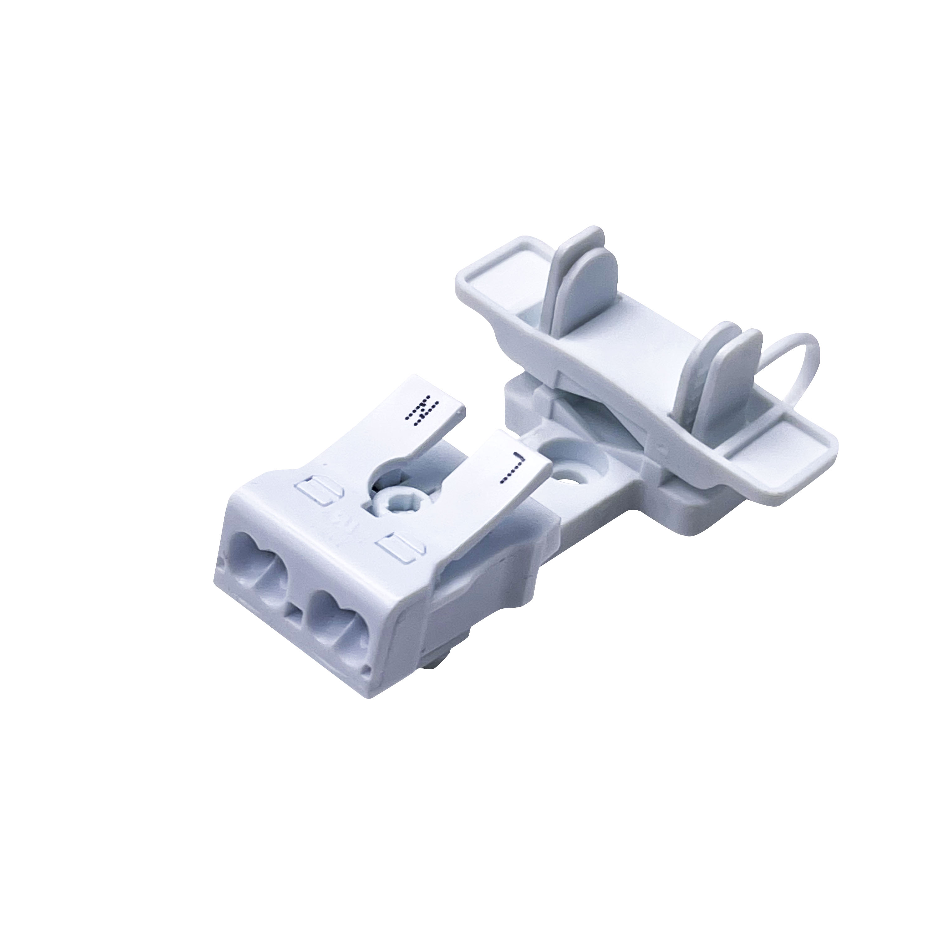 2 Pin пуш-ап провода клеммные колодки с кабельный зажим