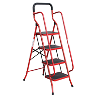 Échelle pliante portable en acier à 2, 3, 4, 5 ou 6 marches avec main courante, support à fleurs polyvalent, escalier domestique moderne