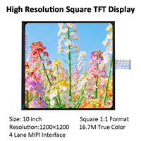 Module d'affichage TFT LCM carré de 10 pouces, 4 voies MIPI, pour adaptateur tactile, résolution 1200x1200, pour utilisation industrielle en extérieur