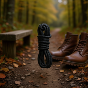 Laccio per scarpe cerato Ilan 130 cm nero per stivali e scarpe - Product Image 3