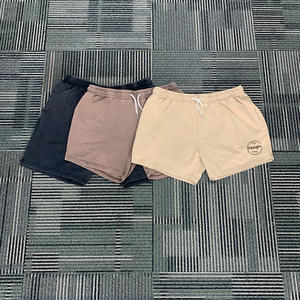 Pantalones Cortos Deportivos Casuales para Hombre, Cintura Media, Verano, Venta al Por Mayor, Logotipo Personalizado, Estilo Básico, Color Gris Oscuro, Ligeros, Lavados - Product Image 4