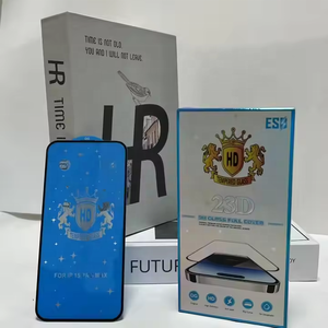 Protector de Pantalla de Vidrio Templado 23D ESD Super Glass 9H HD para <span class=keywords><strong>iPhone</strong></span> 16 15 14 <span class=keywords><strong>Pro</strong></span> <span class=keywords><strong>Max</strong></span> 13 <span class=keywords><strong>Pro</strong></span> 12 <span class=keywords><strong>11</strong></span> X, <span class=keywords><strong>Precio</strong></span> de Fábrica - Product Image 2