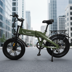 จักรยานเสือภูเขาไฟฟ้าสำหรับผู้ใหญ่แบบ Heavy Duty โครงอะลูมิเนียมน้ำหนักเบา ล้อหลังขนาด 20 นิ้ว 48V พร้อมบังโคลนและตะแกรง รับน้ำหนักได้ 300 ปอนด์ - Product Image 1