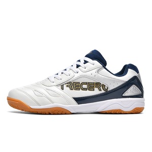 TRECERO Chaussures de sport unisexes en maille blanche et or, à lacets, semelle extérieure en caoutchouc antidérapante, respirantes pour l'été, semelle intermédiaire en EVA - Product Image 2