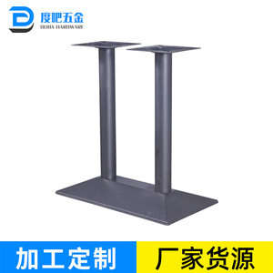 Cast Iron <b>Table</b> <b>Legs</b> Square Double Column Heavy Duty Restaurant <b>Table</b> Support Industrial Design Durable Metal Base - Product Image 5