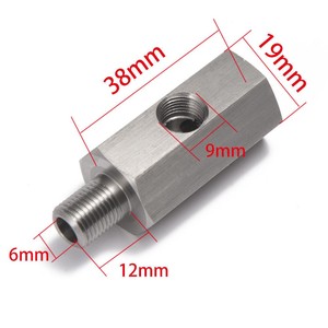 Bán Hot Cảm Biến Áp Suất Dầu Kết Nối Tee Để NPT Adapter Dây Cấp Nguồn Đồng Hồ Đo T Phụ Kiện Thép Không Gỉ Chất Lượng Cao - Product Image 6