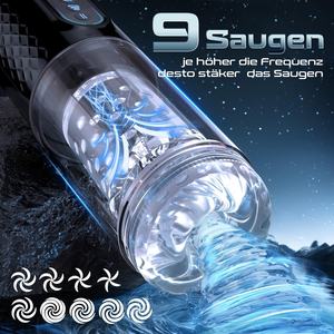 Masturbarsi per gli uomini giocattolo del sesso per gli uomini con 9 modalità funzione telescopica e funzione di massaggio rotante 3D masturbatore elettrico - Product Image 3