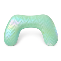Repose-mains en forme de U en acrylique UV double face avec logo personnalisé, coussin pour deux mains, support portable pour manucure et ongles