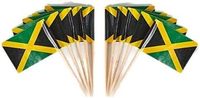 Vente en gros de nouveaux pics à dents personnalisés avec drapeau de la Jamaïque et mini-pics décoratifs pour cupcakes de différents pays
