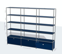 Robuster Moderner Modularer Schrank Langlebiges Edelstahl-Design für Wohnzimmer Hotel & Büro Platzsparend Einfache Montage