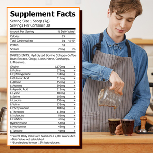 กาแฟผสมเห็ดชากาและถั่งเช่าแบบขายส่ง สูตรเฉพาะ ช่วยเสริมพลังงาน บำรุงสมอง ช่วยให้ความชัดเจนทางจิตใจ - Product Image 2