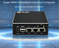 Mini PC Compacto Inteligente de Doble Intel con Formato Mini-ITX para Automatización Industrial, 4GB DDR3L, 3 Puertos Gigabit Ethernet, Amplio Rango de Voltaje