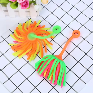 2025 Factory TPR Elastic Toy Yoyo Noodle Toy String Stretch and Spin Stress Puffer Ball Toy for Children Promotional - Product Image 2