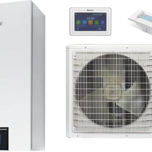 Pompe à chaleur air-eau split gaz/électrique, classe énergétique A+++, boîtier en acier inoxydable, faible niveau sonore, pour usage résidentiel - Product Image 1