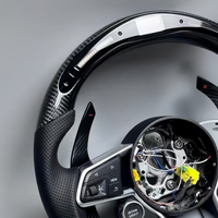 Volant en fibre de carbone LED pour Audi B8 R8 B9 B8.5 A1 A3 A4 A5 A6 A7 A8 S4 S5 RS6 RS5 RS7 S7 TT, style sport