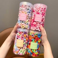 Daou Thin Stock 200 pièces/boîte, Élastiques à cheveux pour bébé très élastiques et tendance, Accessoires capillaires en gros pour enfants, Autres accessoires capillaires