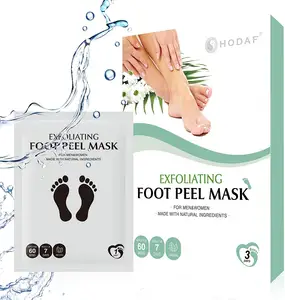 Mascarilla Exfoliante para pies, mascarilla para los pies, elimina las cutículas de la piel muerta, calcetines para el cuidado de los pies y pedicura