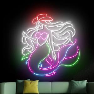 Enseigne LED néon lumineuse à design personnalisable avec modes de clignotement statiques pour salons de coiffure, bars et autres commerces - Product Image 3