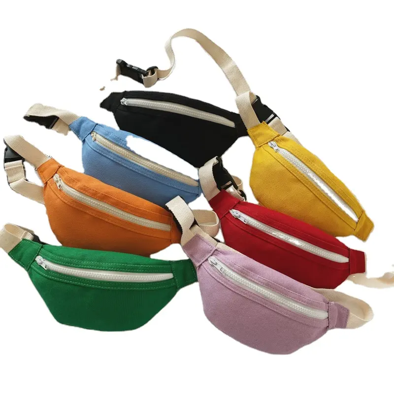 2024 couleur bonbon enfants décontracté sport Fanny Pack poitrine sac pour enfants garçon filles réglable ceinture bandoulière petit taille sac