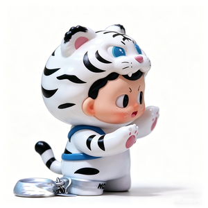 Llavero de PVC brillante rosa suave con ojos móviles personalizados, tamaño mini, con almohadillas de pata, juguete mini para adorno de mochila, regalo coleccionable, venta al por mayor - Product Image 2