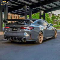 Aileron arrière en fibre de carbone pour BMW M4 G82 & Série 4 G22 Style AD Amélioration Spoiler de coffre Kit carrosserie de haute qualité