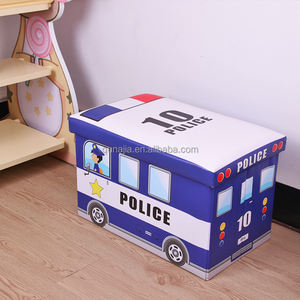 กล่องเก็บของลายการ์ตูน กล่องเก็บของเล่นแบบพับได้ กล่องเก็บหนังสือผ้า กล่องเก็บของเด็ก ที่วางเท้าเด็ก โตกะกันน้ำสำหรับเด็ก - Product Image 3