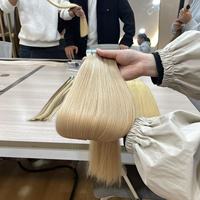 Extensions de cheveux humains 100% naturels, qualité supérieure, double épaisseur, avec mèches, en provenance de Russie et d'Europe, cuticules alignées