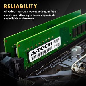 Module de mémoire de bureau A-Tech 16 Go DDR4 2400 MHz PC4-19200 Non-ECC - Product Image 6