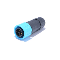 Connecteur de panneau circulaire étanche à 3 broches M16 pour alimentation électrique, type femelle LLT