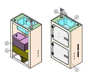 ตู้ถังเก็บน้ำรถพยาบาลอ่างล้างมือสำหรับยานพาหนะ - Product Image 2