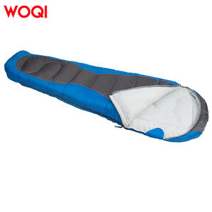 Saco de dormir Woqi Mummy para 3 estaciones, de nailon, resistente al viento, para adultos, color azul cielo, personalizable - Product Image 3