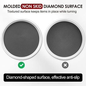 Juego de 4 organizadores Lazy Susan antideslizantes de 10 pulgadas-Estante giratorio para organización de despensa de gabinete y almacenamiento Nevera de cocina - Product Image 2