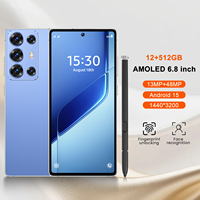 Teléfono Inteligente C25Ultra 5G LTE de 6.8 Pulgadas, Android 15, Octa Core, 12+512 GB, Reconocimiento Facial, Doble SIM, Doble Modo de Espera, Batería de 6000 mAh