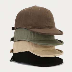 Gorra de béisbol vintage de estilo urbano deportivo para mujer, de tela suave, personalizada, con visera corta, con logo, a la moda, lavada, para parejas, estilo utilitario. - Product Image 3