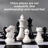 Jeu d'échecs et de dames magnétique transfrontalier en résine PS, plateau pliable avec aimants puissants, coffret cadeau pour la vente mondiale