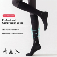 Compressiesokken Atletische kuitsokken Professioneel springtouw Hardlopen Dames Zomer Fitness Kniehoge antislip yoga nylon