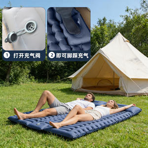 Matelas de camping gonflable rectangulaire DRCQD Green TPU, portable, pour usage extérieur, individuel, résistant à l'humidité - Product Image 3