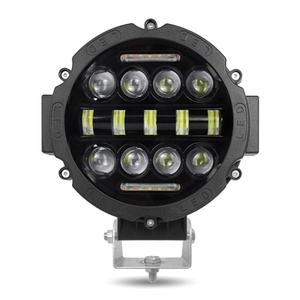 Barre de feux de travail LED étanche 7 pouces 75W 13 LED, faisceau haut/bas, projecteur, feux de brouillard et de conduite pour phares de voiture - Product Image 1