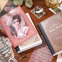 Simno esthétique classique littérature Art Scrapbook Kit A6 rétro cahier Washi autocollant Arts artisanat Collage cadeau pour les femmes